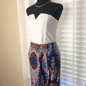 Blank Nation Strapless Dress Small